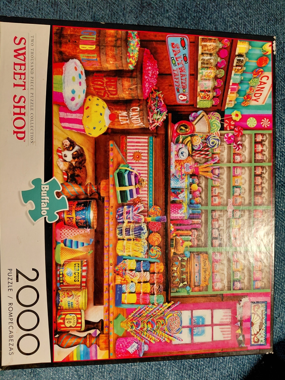 Buffalo David Bitton Kids Puzzle - Bright Multicolor Candy Shop Artwork